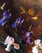Iris and Lilies